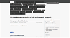 Desktop Screenshot of kovacszsolt.info