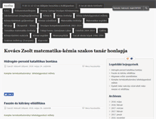 Tablet Screenshot of kovacszsolt.info